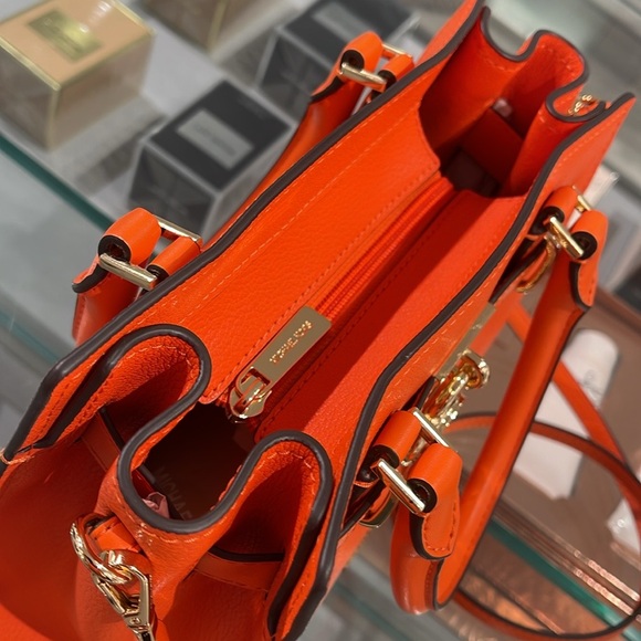 Michael Kors Hamilton Small Satchel Shoulder Crossbody Bag 
Poppy 
NWT - Picture 12 of 16